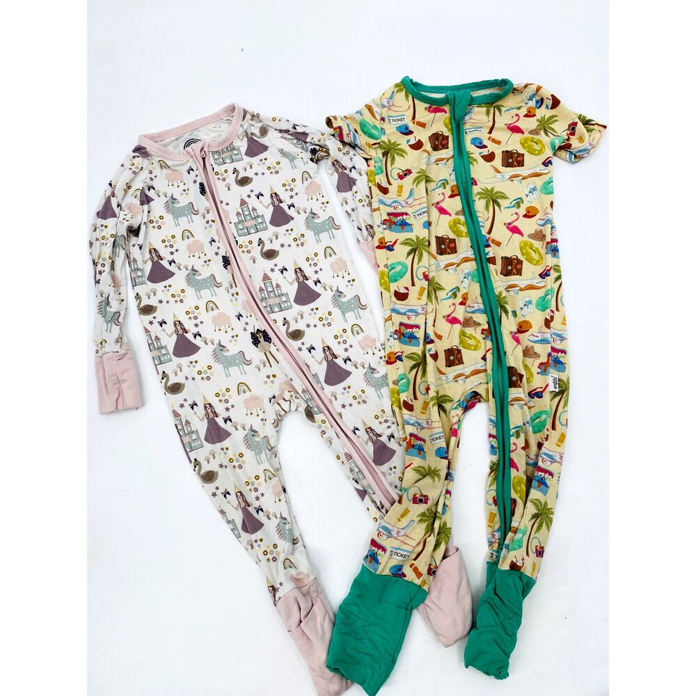 Bamboo Graphic Onesie Zippies‎
